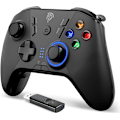 Miniatyrbillede 1 af 9: Trådløs Gaming Controller til Windows PC/Steam Deck/PS3/Android TV BOX, Dual Vibrate Plug and Play Gamepad Joystick med 4 Tilpassede Taster, Batteri black