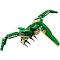 Miniatyrbillede 2 af 6: LE GO Creator 3 i 1 Mighty Dinosaur Legetøj, Transformerer fra T.rex til Triceratops til Pterodactyl Dinosaur Figurer, Fantastisk Gave til 7-12-årige Drenge og Piger