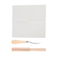 Miniatyrbillede 10 af 10: Latch Hook Tool Kit Blank Rug Hooking Mesh Canvas Træhåndtag Hæklekrog til Tæppe Gobelin