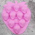Miniatyrbild 5 av 5: Frukt Jordgubbsformad Isbricka Form Kub Frysform Gelé