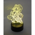 Miniatyrbilde 5 av 7: Card Captor Sakura Anime Rulleskøyte Lasergravert 3D-effekt Akryl LED Skrivebordslampe