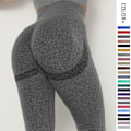 Miniatyrbillede 2 af 5: Talje Løbetøj Mavekontrol Sports Leggings (Mørkegrå,L)