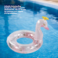Miniatyrbild 3 av 6: Uppblåsbar simring med paljetter förtjockad PVC barn pool flytring sommar strandleksak