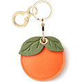 Miniatyrbillede 1 af 6: Læder nøgleringholder etui kompatibel med Apple AirTag, sød beskyttende Air Tag cover med nøglering, anti-scratch finder GPS tracker etui til Persimmon