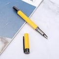 Miniatyrbild 7 av 9: Metallisk fontänpenna för studenter, kalligrafi, skolmaterial, present, 0,5 mm spets, gul