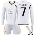 Miniatyrbillede 1 af 2: 23-24 Real Madrid Hjemmefodboldtrøje Langærmet Sæt Børnefodboldtøj No.10 Modric 26