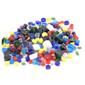 Miniatyrbild 1 av 9: Millefiori glas blandad färg termisk smältning färgad glasyr för dekoration smält glas block kit 100g