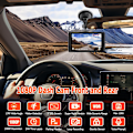 Miniatyrbild 2 av 7: 1080P Dash Cam fram och bak med 32 GB SD-kort, dubbel dashkamera för bilar, 3” IPS-skärm Dashcam med typ-C-port, WDR, G-sensor, loop-inspelning, 24 timmars T