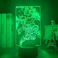 Miniatyrbild 5 av 8: 3D nattlampa 3D Illusion Lamp Deku Bakugo Katsuki Led Natt