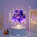 Miniatyrbild 2 av 8: Genshin Impact Barbara 3D LED-akrylnattlampor 7 färger