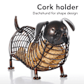 Miniatyrbillede 2 af 7: Gravhund Vinkorkholder Moderne Livagtig Rustforebyggelse Vinkorkholdere Dekorative til Opbevaring af Samlinger