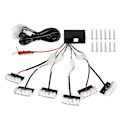 Miniatyrbilde 1 av 11: 6*3 LED Nødblinklys for Bil Dash Flash Strobe Lys Lampe 1V6