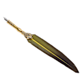 Miniatyrbillede 7 af 10: Fjerpen Flydende behagelig skrivning Vintage Elegance udsøgt håndværk Quill Feather Pen til gaver KalligrafiGul