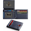 Miniatyrbillede 1 af 7: Herre Wallets Slim Rfid Læder 2 ID Vindue Med Gaveæske Classic blue