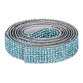 Miniatyrbillede 10 af 10: Rhinestone Strip Sø Blå 5yd Længde Selvklæbende Funklende Bredt Anvendt Krystalbånd til Fest Bryllup Hjem