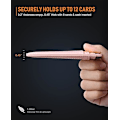 Pikkukuva 4 / 6: Ohut Minimalistinen EtuTaskun RFID-Suojattu Nahkainen Lompakko Miehille ja Naisille, Yllätylahja Miehille, Isälle ja Vaarille Pink