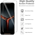 Pikkukuva 2 / 5: 4 kpl karkaistua lasia Asus ROG Phone 7 Strix -puhelimeen, 2.5D 9H suojaava läpinäkyvä näytönsuojakalvo