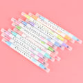 Miniatyrbilde 2 av 10: 12 farger dobbelthodet fluorescerende penner tegning mild liner penn highlighter stasjonær