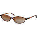 Pikkukuva 1 / 6: Retro soikeat aurinkolasit naisille, tyylikkäät kissansilmälasit 90-luvulta, kevyet kapeat sävyt, trendikkäät UV-suoja aurinkolasit Tortoise Frame - Gradient Brown Lens