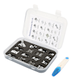 Miniatyrbillede 2 af 10: 16 stk. husholdnings multifunktionel strygejern symaskine tilbehør trykfod sæt fletning kit