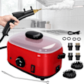 Miniatyrbilde 1 av 6: 2500W håndholdt damprenser, 1500 ml høytrykksdamper for rengjøring, multifunksjonell bærbar damprenser for hjemmebruk, damprenser for bilpleie U Red-1500ML Water Tank