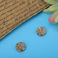 Miniatyrbilde 10 av 10: 100 stk fargerike runde kokosnøttknapper 12,5 mm DIY syhåndverk knapper klestilbehør 2