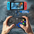 Miniatyrbilde 6 av 9: Trådløs spillkontroller for Windows PC/Steam Deck/PS3/Android TV BOX, Dual Vibrate Plug and Play Gamepad Joystick med 4 tilpassede taster, batteri black