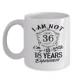 Miniatyrbillede 2 af 2: 36 år gammel kaffekrus morgenmadskrus sjov kaffekrus 11 ounce inspirerende