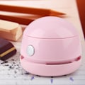 Miniatyrbilde 5 av 10: Mini gjenladbar bærbar skrivebordsstøvsuger støvsamler rengjøringsmaskin (rosa)