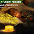 Miniatyrbillede 4 af 7: Toglampe til Børn Seje Gaver 3D Tog Natlampe med Fjernbetjening & Smart Touch 7 Farver + 16 Farver Skiftende Dæmpbar Tog Legetøj til 3 4 5 6 7 8 År
