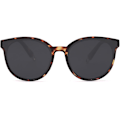 Pikkukuva 2 / 6: Ylisuuret pyöreät aurinkolasit naisille ja miehille Amber Tortoise Grey