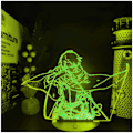 Miniatyrbild 2 av 7: Attack on Titan 3D Anime Lamp Natt Levi Ackerman Illusion N