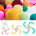 Miniatyrbillede 2 af 10: 4 størrelser Pompom Maker Plastik DIY Fluff Ball Vævning Håndarbejde Strikkeværktøjssæt