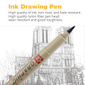 Miniatyrbillede 2 af 9: Tegne Sketch Pigment Line Art Maker Pen Blæk Pensel Tip Craft Pen (1.0mm)