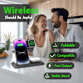 Miniatyrbillede 2 af 6: Trådløs oplader iPhone opladningsstation: 3 i 1 opladerholder til flere enheder til Apple-iPhone 15 14 Pro Max 13 12 11-iPhone Watch-Airpods 3 2 Pro.