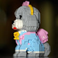 Miniatyrbillede 6 af 9: Teddy Byggeklodser, Mini Klodser Byggesæt Hund, Sød Dyre Serie Mikro Mini Byggeklodser Sæt, Hund Mikro Byggeklodser til Drenge & Piger