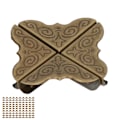 Pikkukuva 2 / 10: 100 kpl kirjanurkkaa pronssia Vintage-tyyliä Sisä 4 mm Korkeus DIY Rautamateriaali Kuvanurkat Scrapbooking-kortinvalmistukseen