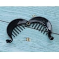 Pikkukuva 8 / 8: 2 kpl Pieni Banaani Hiukset Klipsi Kampa Muoti Lukitus Pyöreä Muovi Fishtail Hiukset Klipsi Grips Poninhäntä Haltija Black and Brown