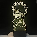 Miniatyrbild 4 av 7: My Hero Academia Dabi 3D Barnnattlampa Touch 7 Färg Chan