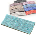 Miniatyrbillede 2 af 9: 24*40cm Klæbende Glas Krystal Trim Rhinestones Mesh Dekoration Tøj Applikationer (Sø Blå)