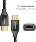 Miniatyrbild 2 av 5: Flätat USB Type-C laddnings- och datakabel, 25 CM