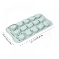 Miniatyrbild 5 av 5: 2PCS Cartoon Animal 15 Grid Pressed Soft Bottom Ice Block M