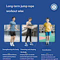 Miniatyrbillede 9 af 9: Børnehoppetov - Speed Jump Rope til børn 8-12, letvægts, tangle-fri, justerbar, perfekt til småbørn, voksne begyndere, hoppetov til fitness, forbedre BLACK