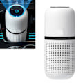 Miniatyrbillede 1 af 5: Billadrens luftrenser med negative ioner til dybderensning og fjernelse af lugt - Mini billadrens luftfilter med aromaterapi-tablet til lugt af røg White