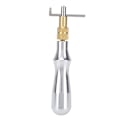 Miniatyrbillede 1 af 10: Læder syning riller værktøj aluminium legering håndtag riller 1mm professionel læder håndværk værktøj aluminium håndtag riller