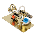 Miniatyrbillede 6 af 10: Stirling Motor Model - Lærende og udsøgt finpoleret Stirling Motor Model Videnskabeligt eksperimentlegetøj