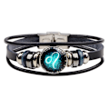 Miniatyrbild 1 av 5: Wekity Constellation Flätad Rep Armband - Punk Legering Läder