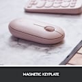 Pikkukuva 7 / 7: Logitech M350 Pebble langaton hiiri Bluetooth- tai 2,4 GHz -vastaanottimella, hiljainen, ohut tietokonehiiri hiljaisilla napsautuksilla Pink
