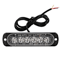 Miniatyrbilde 8 av 10: 4 stk 12-24V Bil 6 LED Blinkende Strobe Nødlys Grill Blinkende Lyslist Blå
