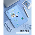 Miniatyrbilde 7 av 9: Etui til iPad (A16) 11. generasjon 11 tommer 2025, med blyantholder, slankt beskyttelsesdeksel med klar bakside, automatisk vekking/hvile blue iPad(A16)11 11（2025)